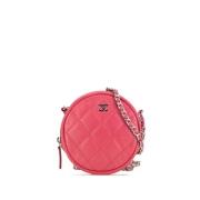 Chanel Vintage Pre-owned Laeder axelremsvskor Pink, Dam