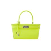 Tory Burch Laeder handvskor Yellow, Dam