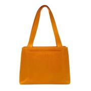 Chanel Vintage Pre-owned Laeder axelremsvskor Orange, Dam