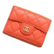 Chanel Vintage Pre-owned Laeder plnbcker Orange, Dam