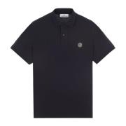 Stone Island Slim Fit Polo Skjorta Blue, Herr