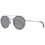 WEB Eyewear Silver Kvinnors Ovala Solglasögon Gray, Dam