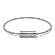 Le Gramme Graverat Kabelarmband 9g Gray, Unisex