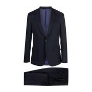 Paul Smith Marinblått Figursytt Kostym Blue, Herr