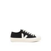 Veja Canvas Sneakers med Logotyptryck Black, Dam