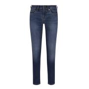 7 For All Mankind Supersmala Svarta Skinnyjeans Blue, Dam