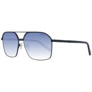 Guess Svart Aviator Solglasögon Spegel Gradient Black, Herr