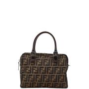 Fendi Vintage Pre-owned Canvas handvskor Brown, Dam