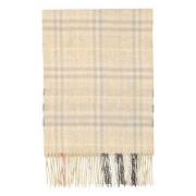 Burberry Vändbar Cashmere Halsduk Blek Koll Melange Beige, Unisex