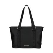 Valentino by Mario Valentino Twig Shopping Tote Bags Black, Dam