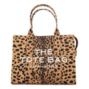 Marc Jacobs Leopard Stor Toteväska Svart Brown, Dam