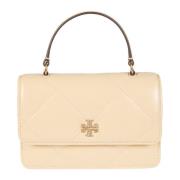 Tory Burch Patent Mini Tote Väska Beige, Dam