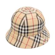 Burberry Beige Check Bucket Hat Beige, Unisex