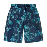 Versace Jeans Couture Shorts med logotyp Blue, Herr