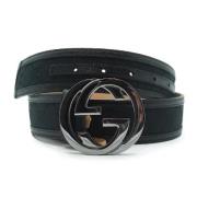 Gucci Vintage Pre-owned Laeder skrp Black, Dam