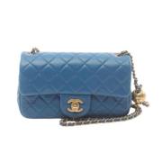 Chanel Vintage Pre-owned Laeder chanel-vskor Blue, Dam