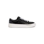 Gcds Patent Monogram Bucket Sneakers Black, Dam