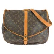 Louis Vuitton Vintage Pre-owned Canvas crossbodyvskor Brown, Dam