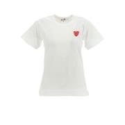 Comme des Garçons Play Dam T-Shirt, L W IN White, Dam