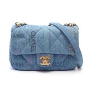 Chanel Vintage Pre-owned Denim chanel-vskor Blue, Dam