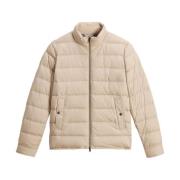 Woolrich Quiltad Beige Kappa Dragkedja Beige, Herr