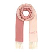 Salvatore Ferragamo Mjukt Rosa Cashmere Halsduk Pink, Dam