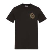 Versace Jeans Couture T-shirt med tryckt logotyp Black, Herr