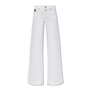 Versace Jeans Couture Jeans med utsvängda ben White, Dam