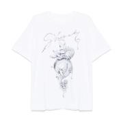 Givenchy Tryckt T-shirt White, Herr