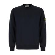 Stone Island Stiligt Sweatshirt för Män Blue, Herr