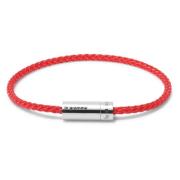 Le Gramme Rött Nato Kabelarmband 7g Red, Unisex