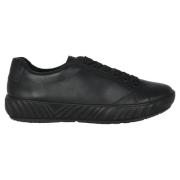 ara Svart Läder Sneaker med Bred Passform Black, Dam