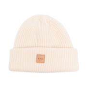 A.p.c. Chunky Räfflad Stickad Logobonnet Beige, Dam