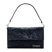 Desigual Vår/Sommar Kvinnors Medium Väskor Kollektion Black, Dam