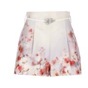 Zimmermann Blommig silke- och bomullsshorts Multicolor, Dam