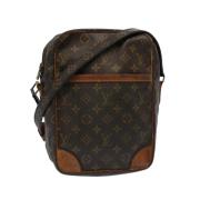 Louis Vuitton Vintage Pre-owned Canvas axelremsvskor Brown, Dam