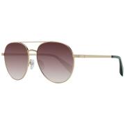 Ted Baker Guld Aviator Solglasögon Gradient Brun Yellow, Herr