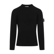 Stone Island Svart Tröja Aw24 Herrkläder Black, Herr