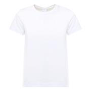 Pinko Vit Love Birds Broderad T-shirt White, Dam