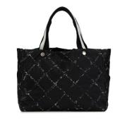 Chanel Vintage Pre-owned Canvas totevskor Black, Dam