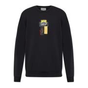 Iceberg Sweatshirt med logotyp Black, Herr