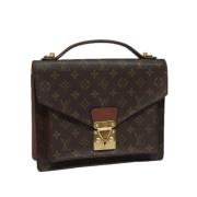 Louis Vuitton Vintage Pre-owned Canvas handvskor Brown, Dam