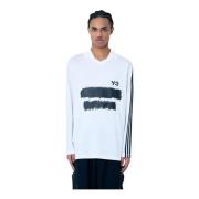 Y-3 Polo Shirt med Logotryck White, Herr