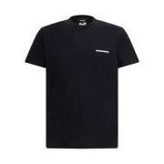 Dsquared2 Bomull T-shirt med ikonisk monogram Black, Herr