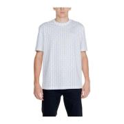 Armani Exchange Vit Klassisk Bomull T-shirt för Män White, Herr