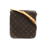 Louis Vuitton Vintage Pre-owned Canvas axelremsvskor Brown, Dam