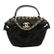 Chanel Vintage Pre-owned Nylon chanel-vskor Black, Dam