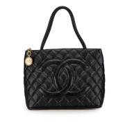 Chanel Vintage Pre-owned Laeder totevskor Black, Dam