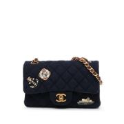 Chanel Vintage Pre-owned Laeder crossbodyvskor Blue, Dam