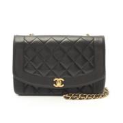 Chanel Vintage Pre-owned Tyg chanel-vskor Black, Dam